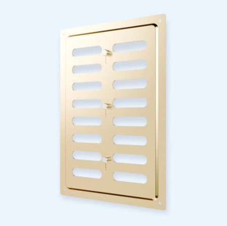 1724MER Gold ERA Решетка вентиляционная MER регулируемая 170х240 окраш.сталь Gold